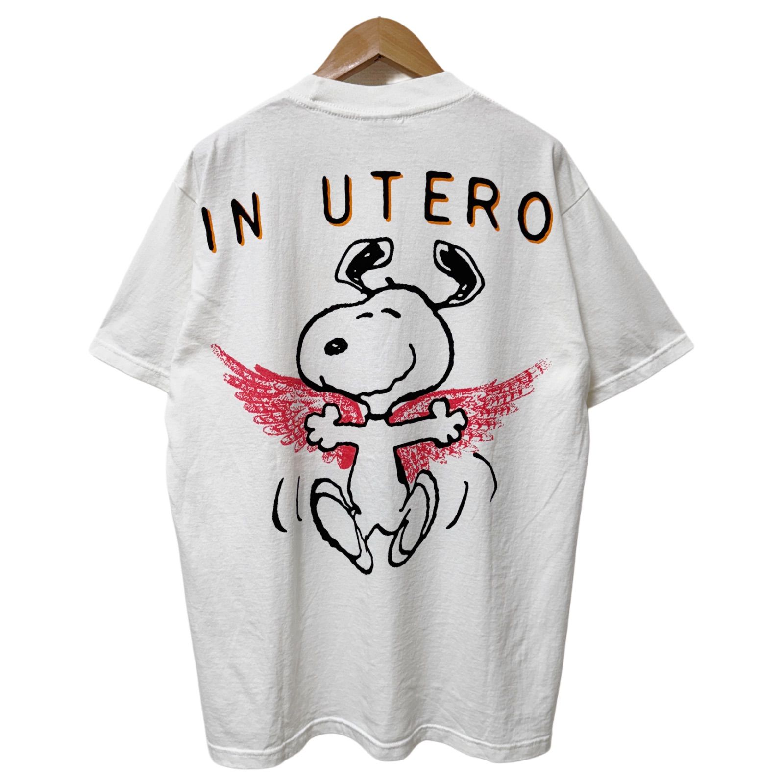 ラッキー4416　ニルヴァーナスヌーピーネバーＬ2点 ニルヴァーナ スヌーピー Tシャツ Lサイズ ホワイト 00s 90s