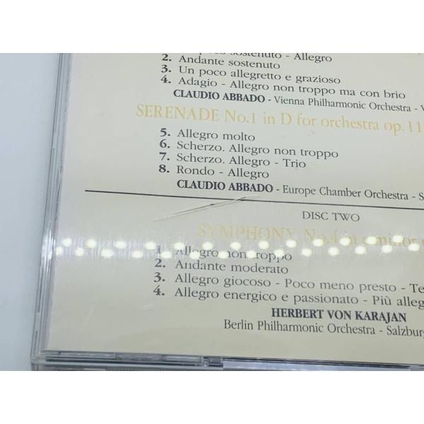 2CD J.BRAHMS SYMPHONY N.1 & 4 / LCB 123 / ブラームス クラシック