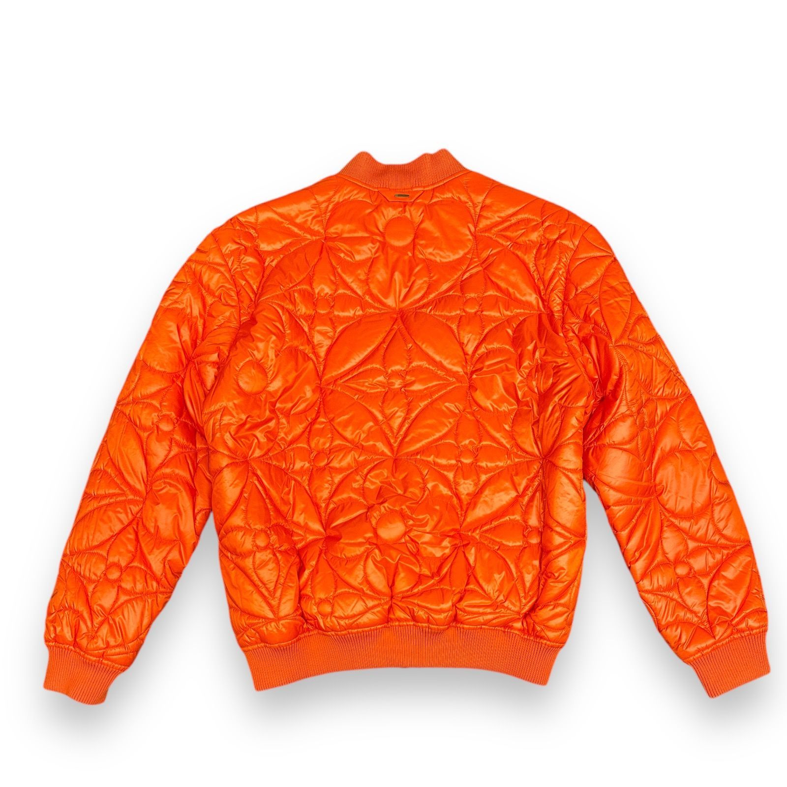 LOUIS VUITTON オレンジ フラワーキルテッドジャケット