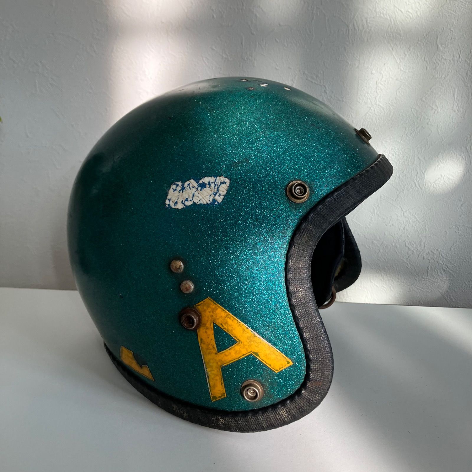 ビンテージ ヘルメット　昭和　当時物　60s 70s ハーレー FURY☆ジェットヘルメット Lサイズ 70年代 ビンテージ ハーレー
