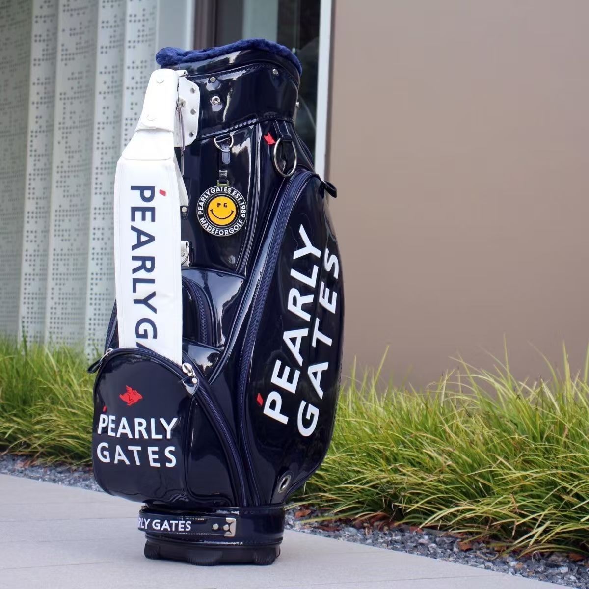 お値下げ！ PEARLY GATES キャディバッグ ネイビー 値下げ PEARLY GATES キャディバッグ ネイビー - メルカリ