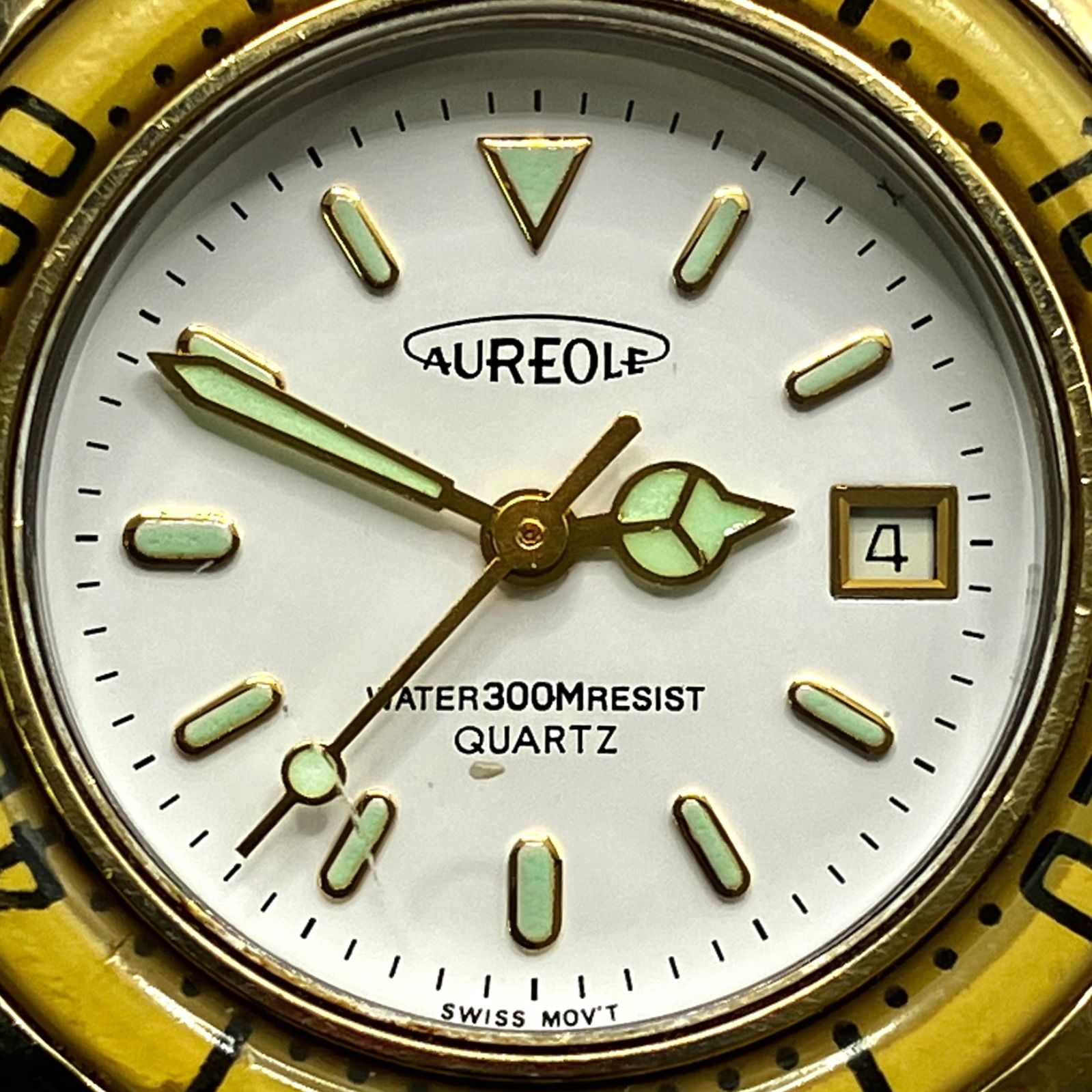 デザインがきれい⭐️AUREOLE】 オレオール 300Mダイバー 3針
