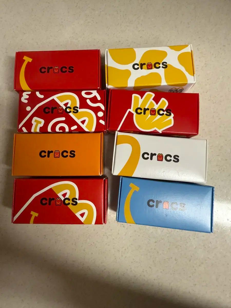 韓国　マクドナルド　クロックス　4個セット　キーリング 韓国マクドナルドクロックス4個セットキーリング - 小物
