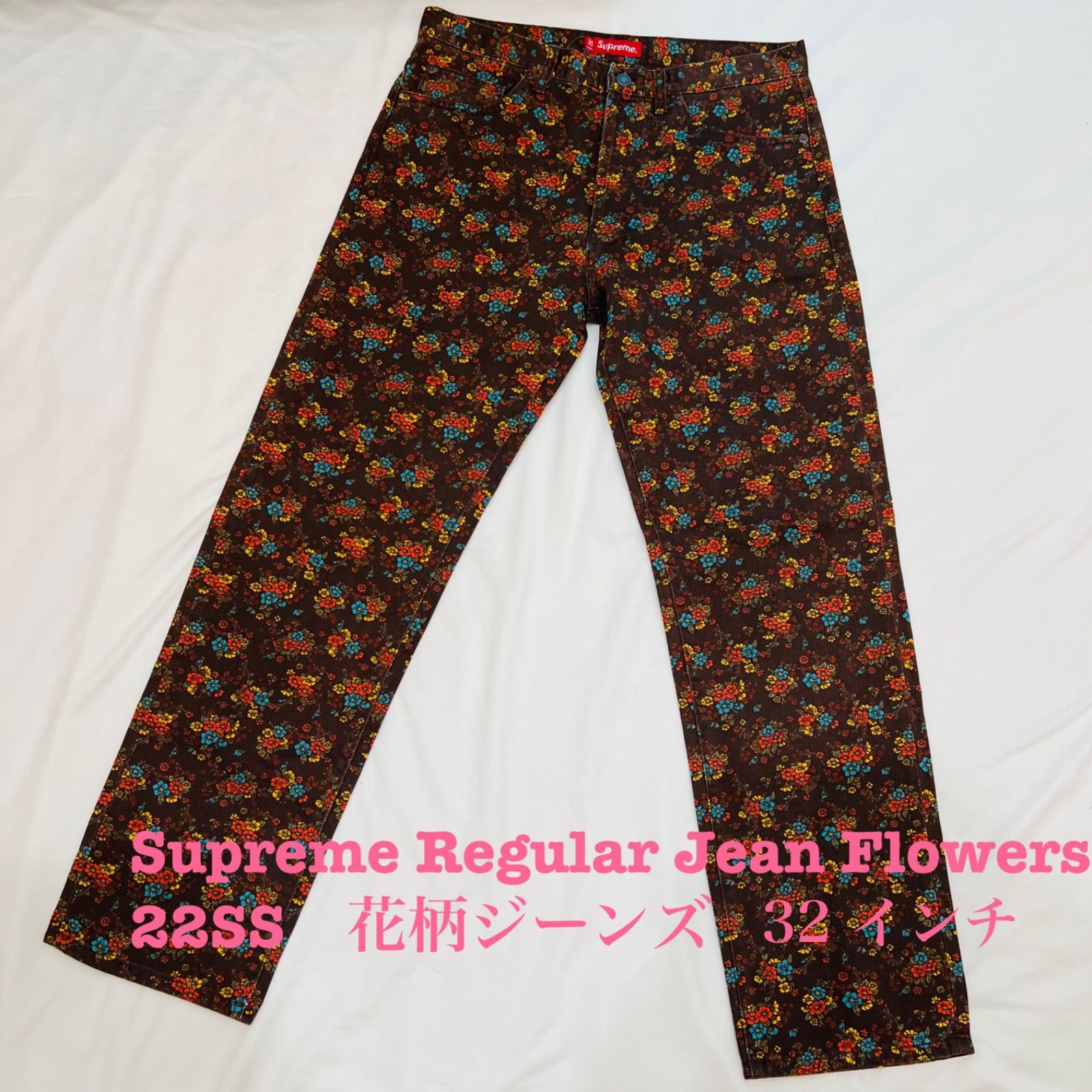 未使用 】Supreme Regular Jean Flowers 22SS 32インチ - メルカリ