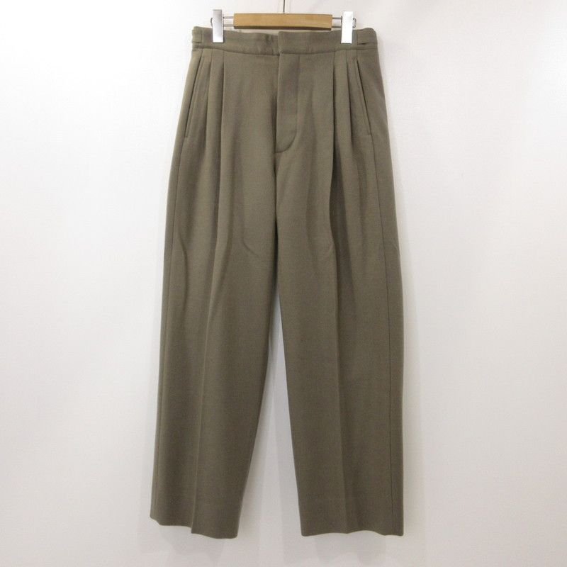 姫路東店 THE CLASIK ザ クラシック パンツ BACK BELT TROUSER WOOL CKTR-029 カーキ サイズ 46 107