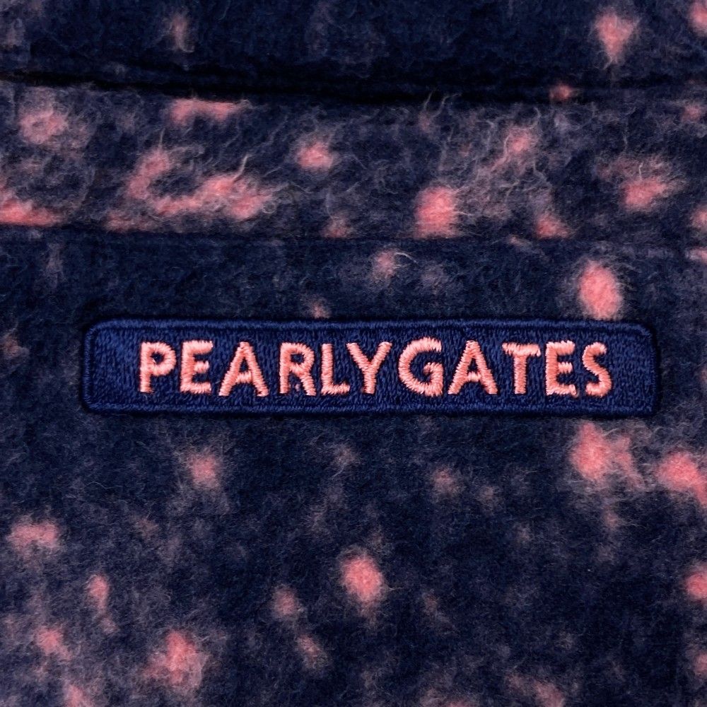サイズ：0 PEARLY GATES パーリーゲイツ 2024年モデル ストレッチフリーススカート ファー 総柄 ネイビー系 [240101465981] ゴルフウェア レディース ストスト サイズ：0 PEARLY GATES パーリーゲイツ 2024年モデル