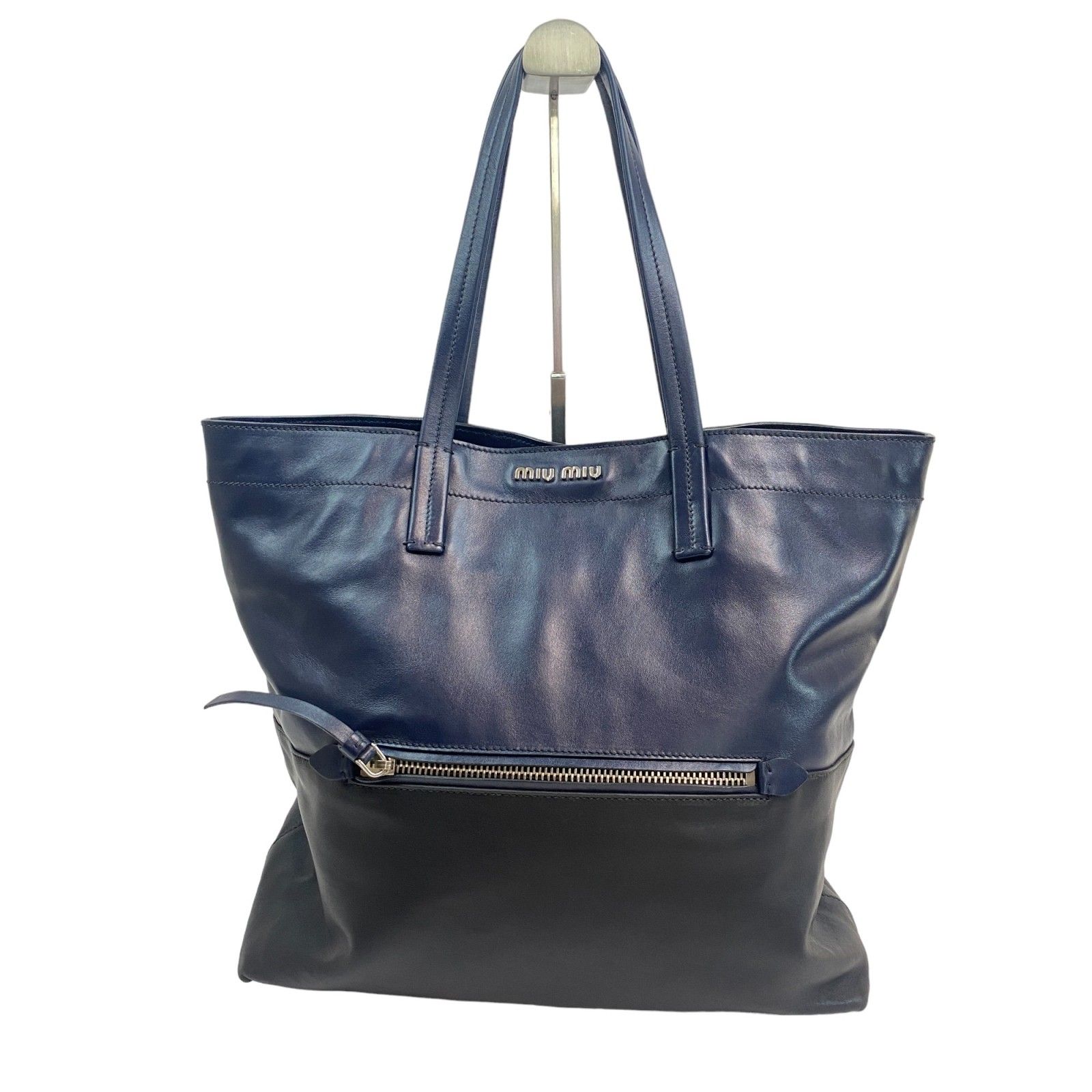 ミュウミュウ MIU MIU レディース レザー トートバッグ A4 肩掛け 