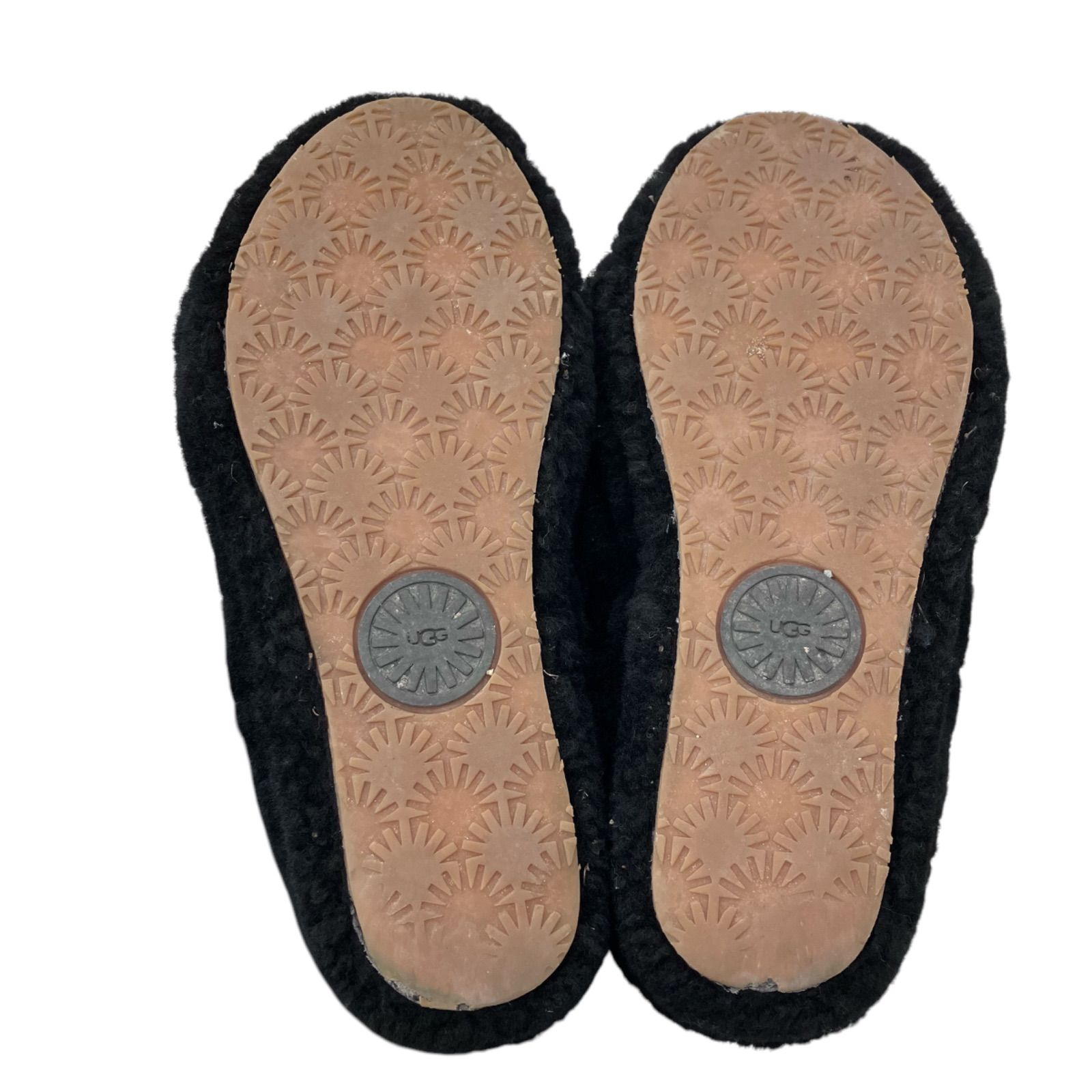 186001 UGG アグ ファブイヤー 1117935 ファーサンダル 23cm ブラック - メルカリ