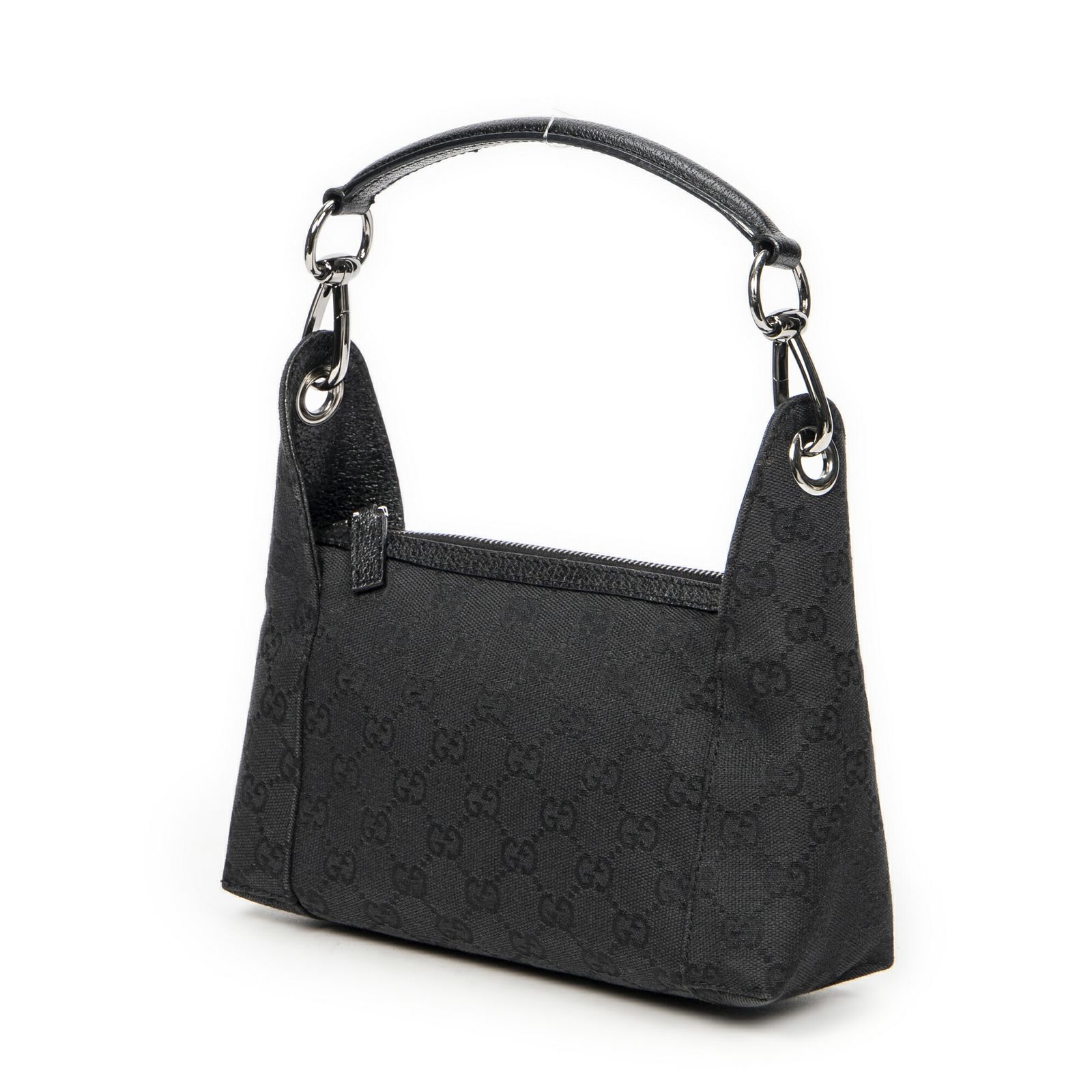 GUCCI グッチ黒GGキャンバスA