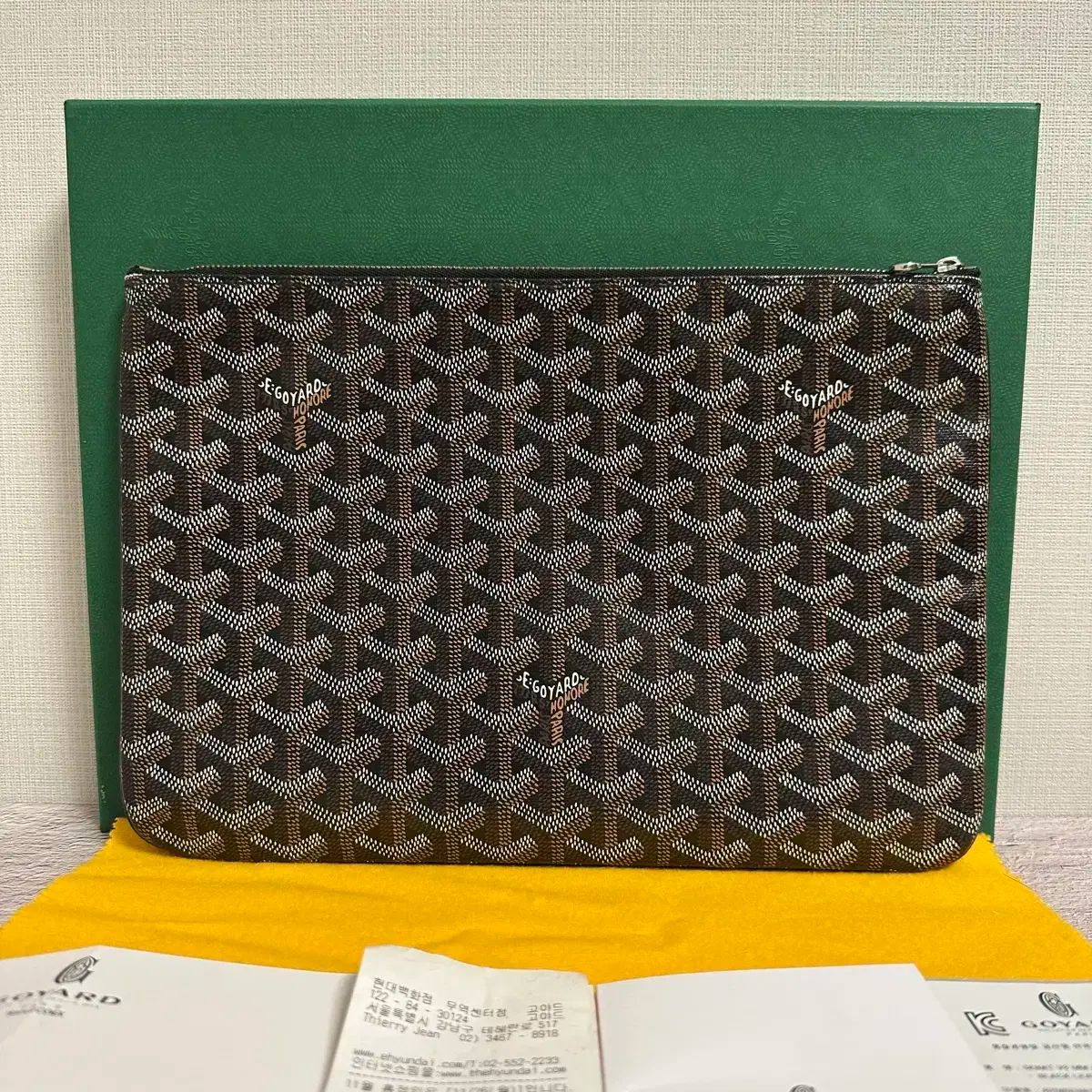 MM Goyard(ゴヤール) セナ クラッチ ブラック - メルカリ