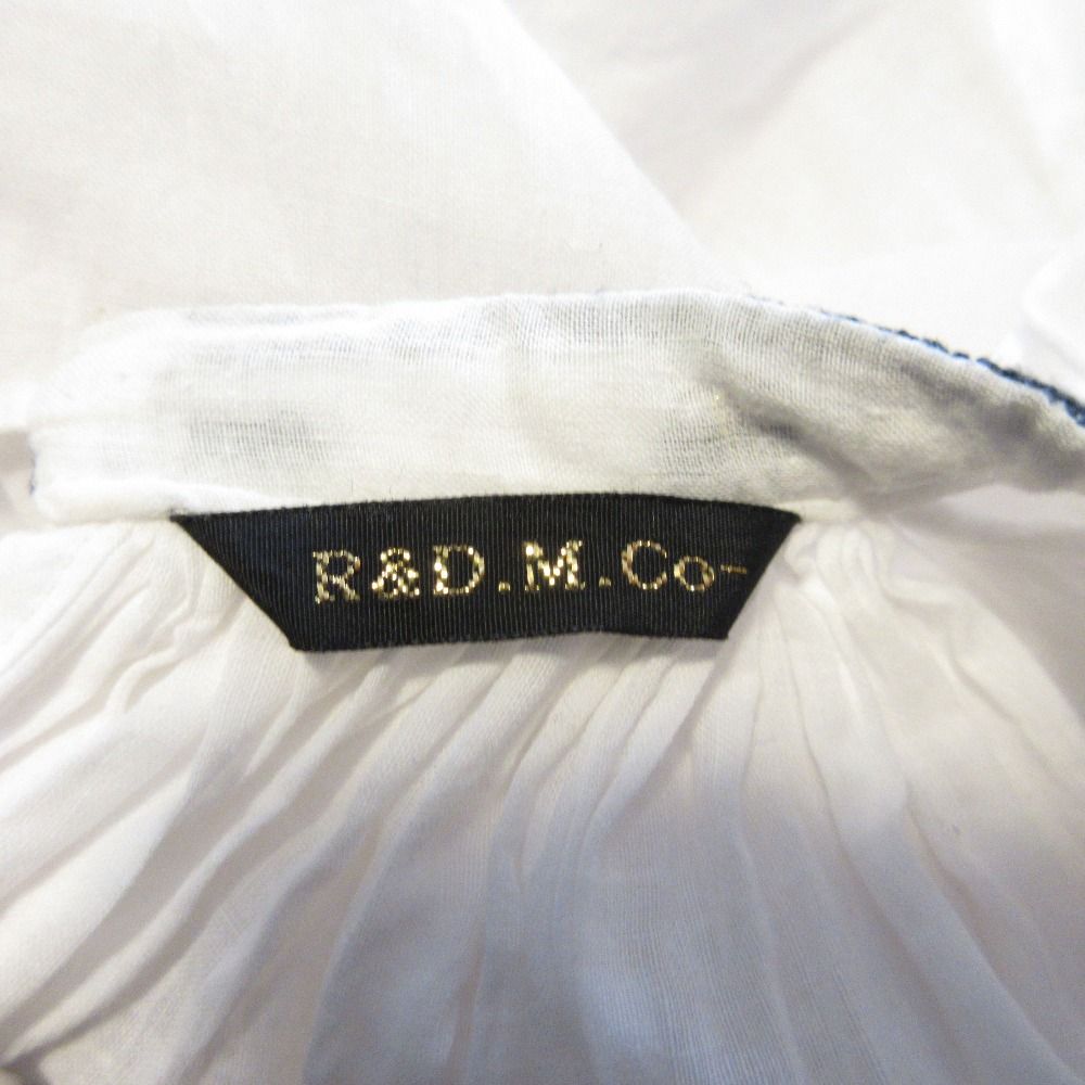 【美品】 R&D.M.Co- コットンエンブロイダリーカディスモック 良品 R&D.M.Co- オールドマンズテーラー コットンエンブロイ