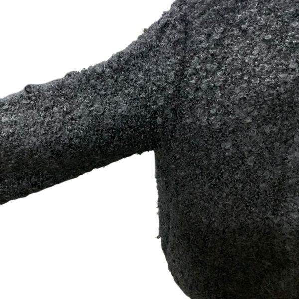 ●◆ グッチ GUCCI ノー ジャケット トップス アウター 隠ボタン 黒 モヘア size S 7号 レディース H5X040 SIROKUMA-CORPORATION_COM