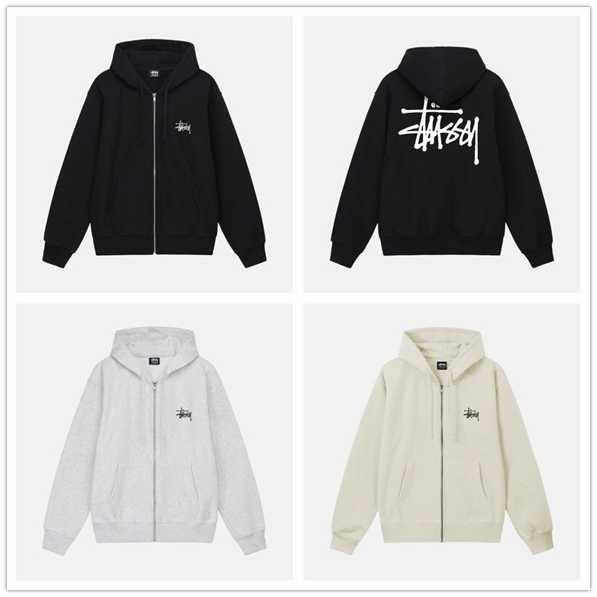 STUSSY ステューシー BASIC ZIP HOOD [full zip hooded sweat] パーカー フード フーディ トップス Zip  up Hoody Parker ジップパーカー [並行輸入品] - メルカリ