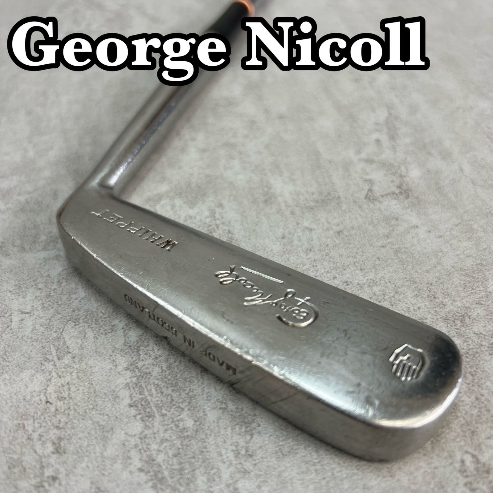 George Nicoll ジョージニコル WHIPPET L字 メンズゴルフパター スチール 右利き用 PT 34インチ 約493g