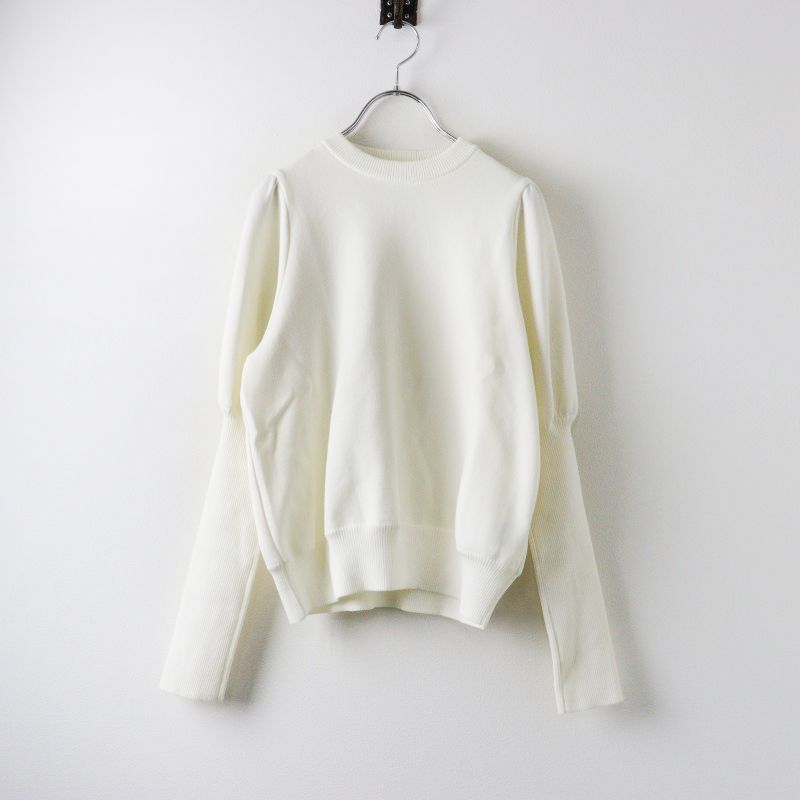 美品 2022AW ヨリ yori ウールパフスリーブニット 36/オフ