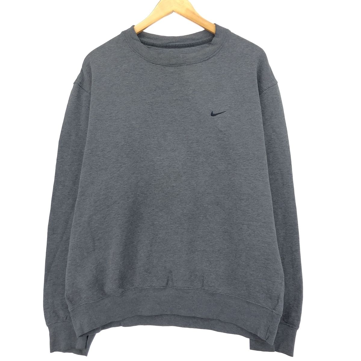 古着 00年代 ナイキ NIKE ワンポイントロゴスウェットシャツ トレーナー メンズM/eaa415942