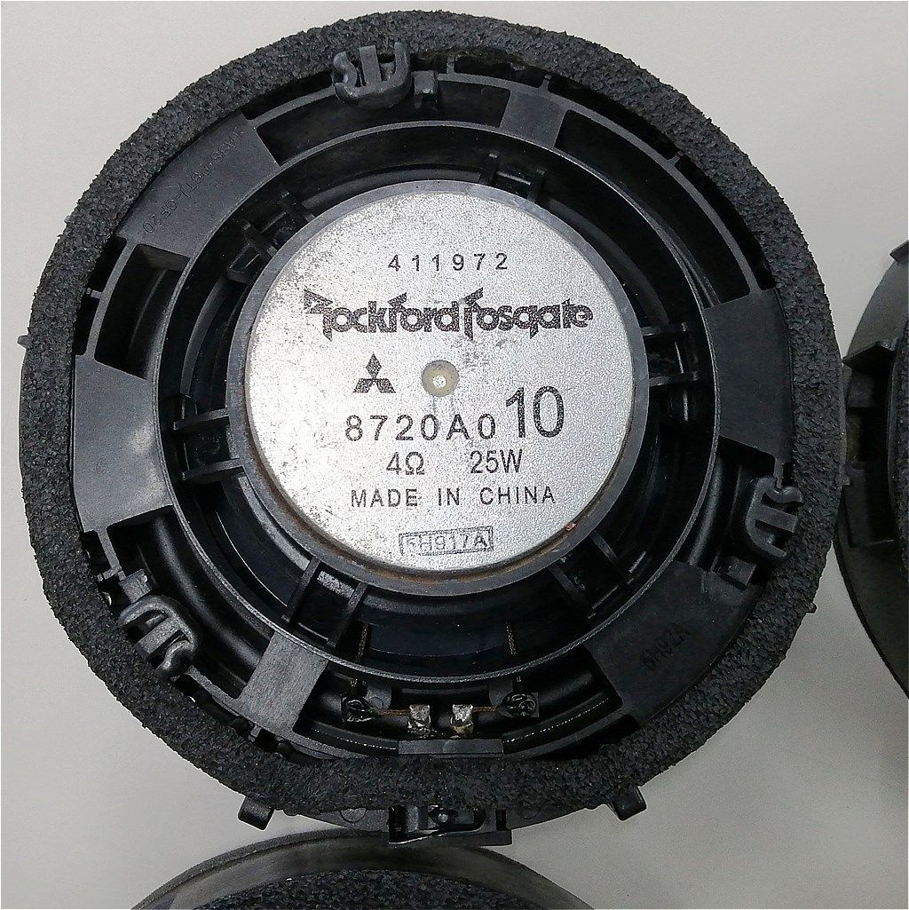 純正ロックフォードスピーカー４本 三菱純正ロックフォード スピーカー4ケセット - メルカリ
