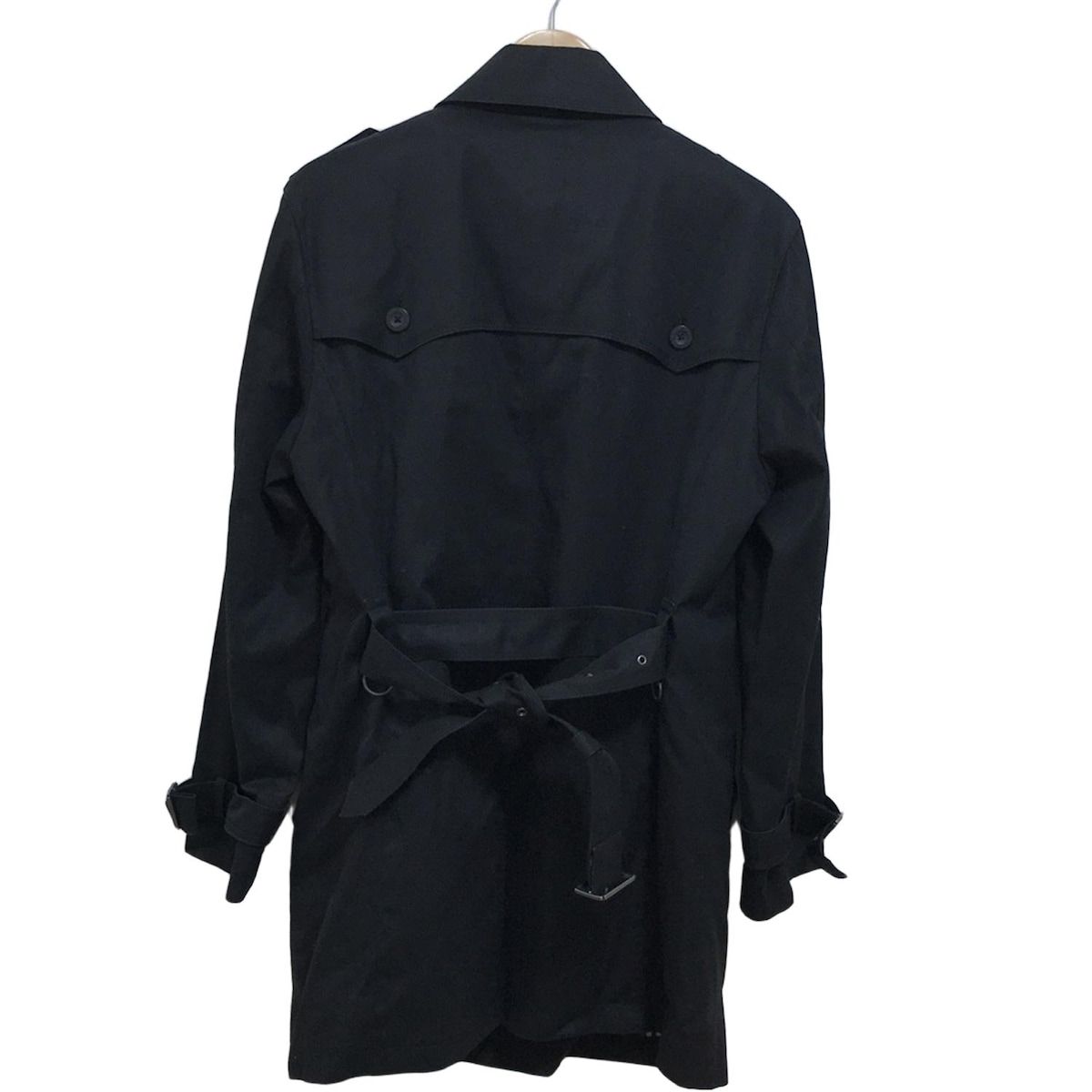 最終値下げ　黒BURBERRY BLACK LABEL トレンチコート M YM ファッション BURBERRY BLACK LABEL バーバリー トレンチ