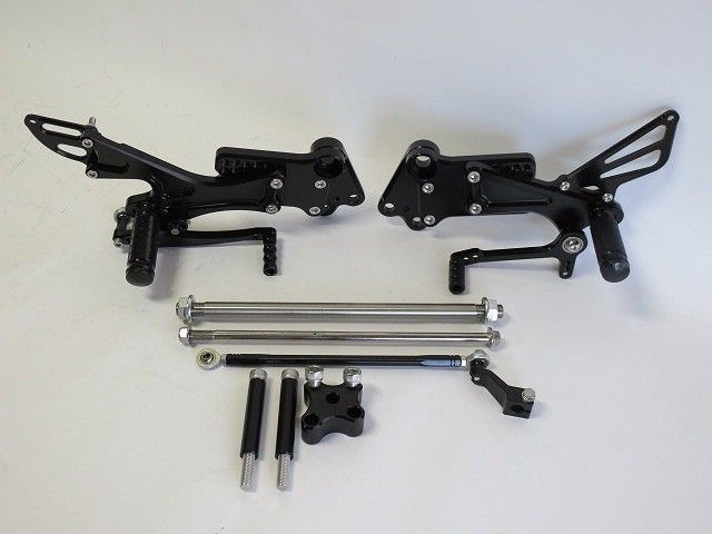 KTM用 RC250 RC390 Duke 125 200 390 2011-2017 調整式 バックステップ 黒