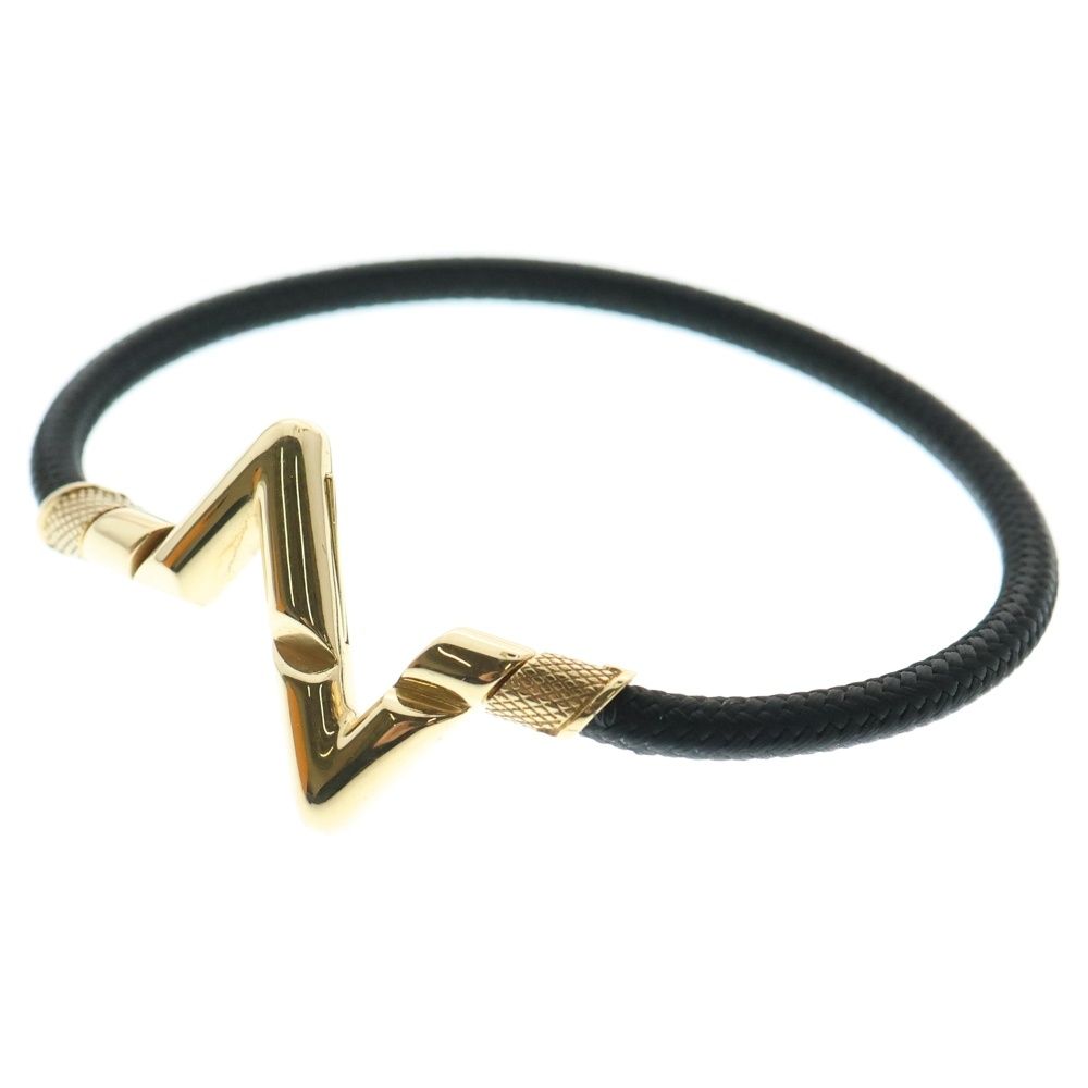 LOUIS VUITTON ルイヴィトン K18YG LVヴォルト アップサイドダウンGM Q05413 ブラック