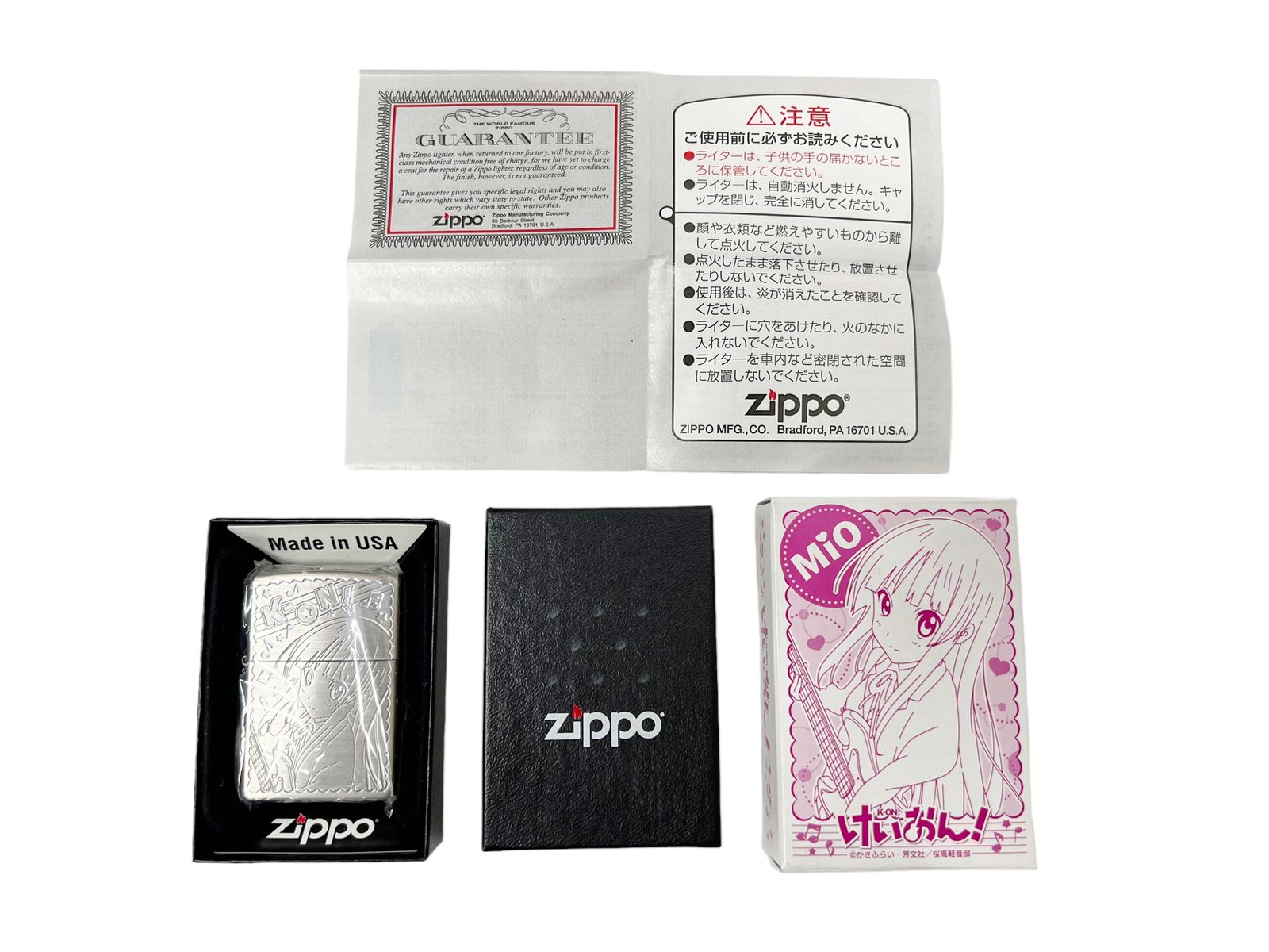 zippo (ジッポー) 2009年製 けいおん! K-ON! 秋山澪 みお MIO オイル