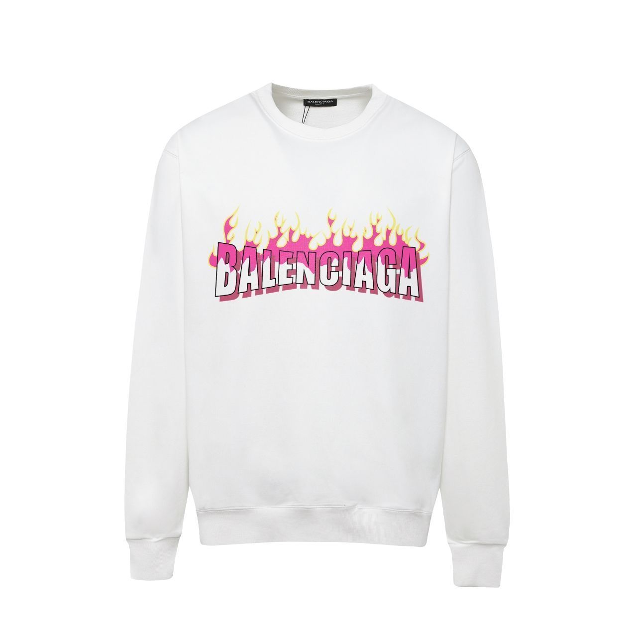 ●送料込●BALENCIAGA●ロゴ プリント クルーネック スウェット Balenciaga パリセーガ ロゴプリント クルーネック スウェット