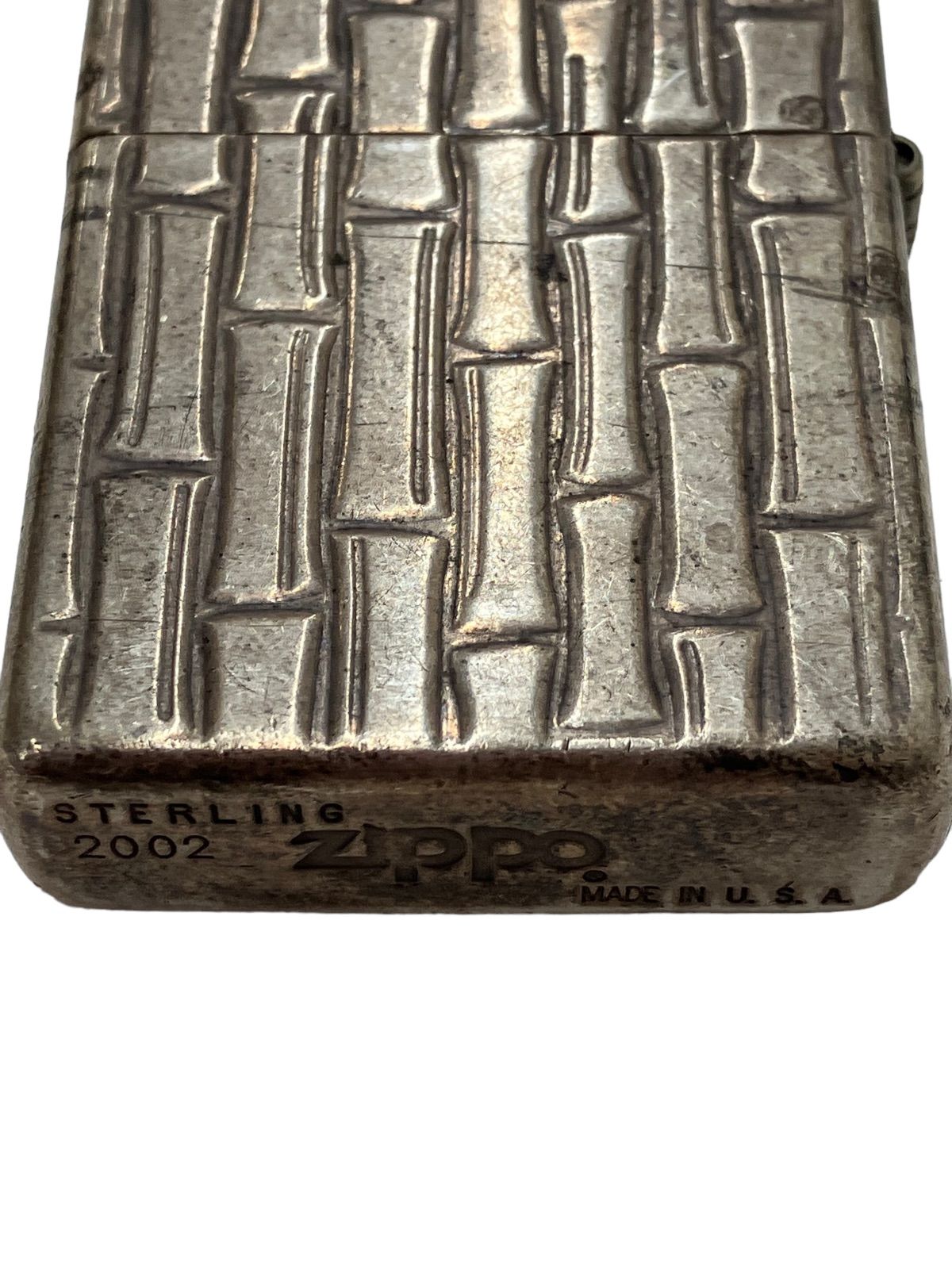 ZIPPO ジッポー 2002年 スターリング シルバー ☆動作品☆ - メルカリ