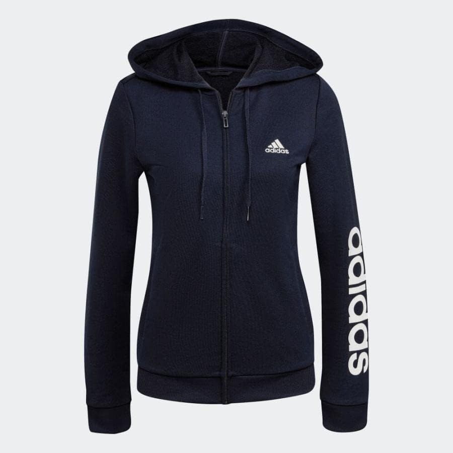 ★アディダス ADIDAS  新品 レディース スウェット パーカー パンツ 上下セット SET スーツ 紺 XLサイズ [SETH07869-OT] 五 参★QWER★