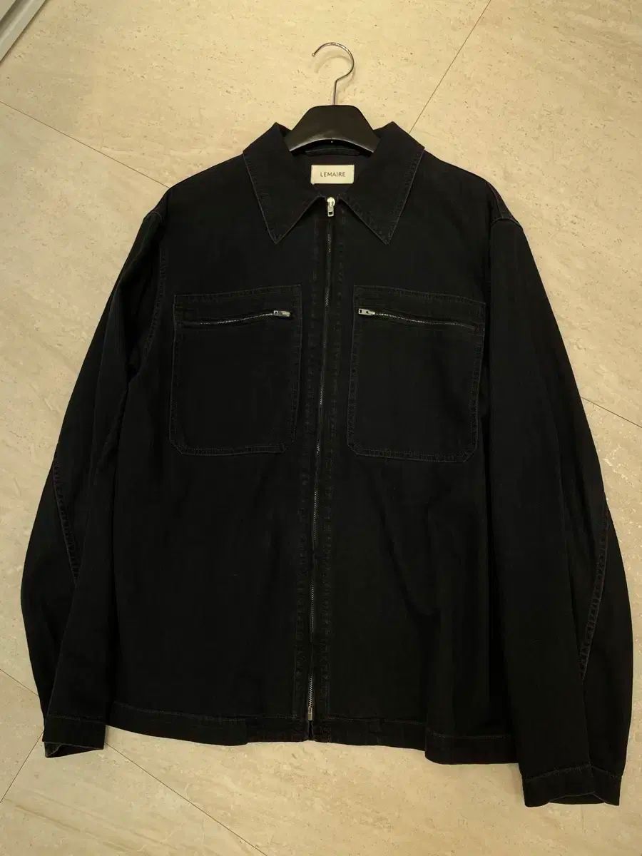 せい 新品未使用品　ルメール　オーバーサイズシャツ　46 LEMAIRE(ルメール) zipped denim オーバーサイズシャツ 46