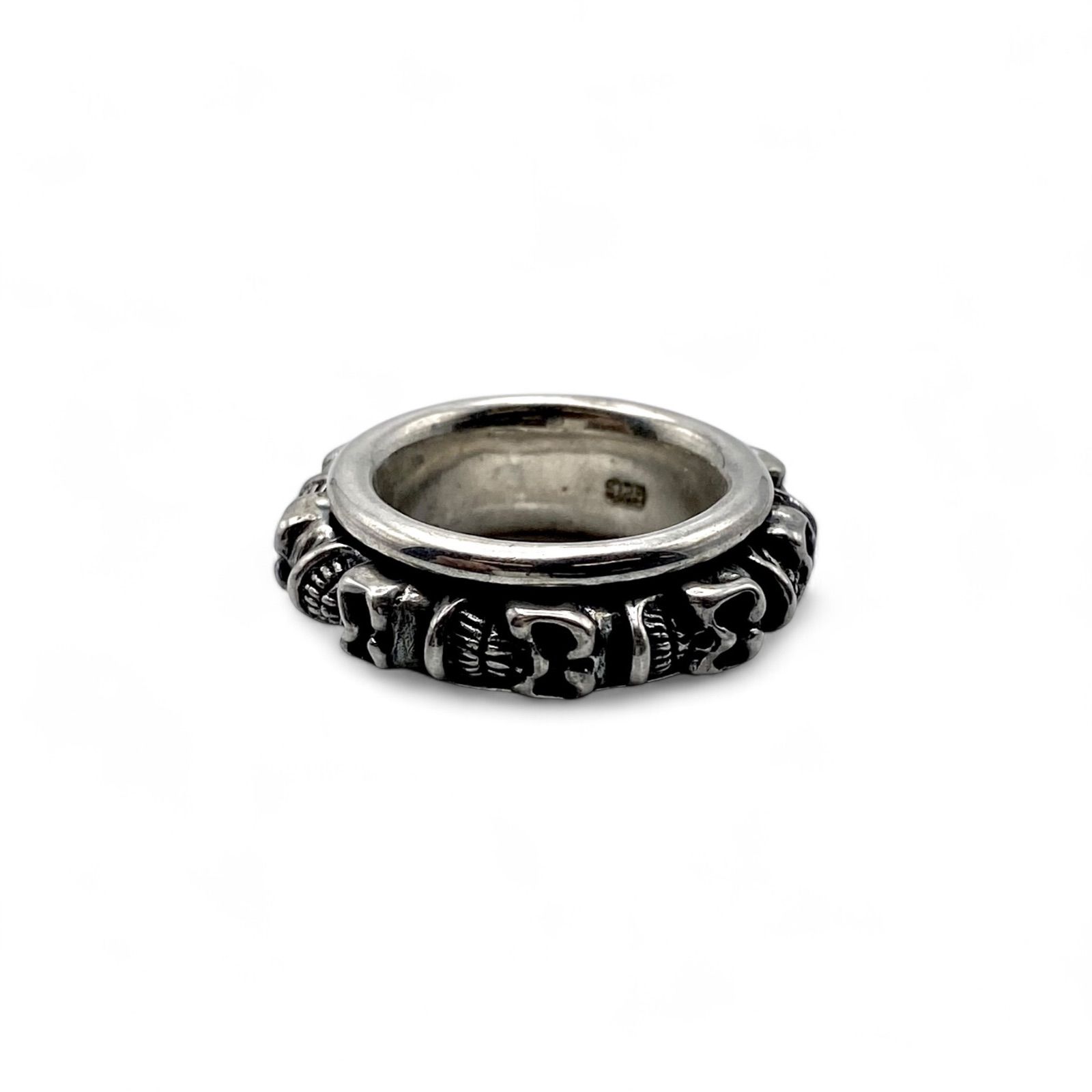 精妙巧緻】スカル Silver 925 刻印 00s Vintage Design Ring シルバー