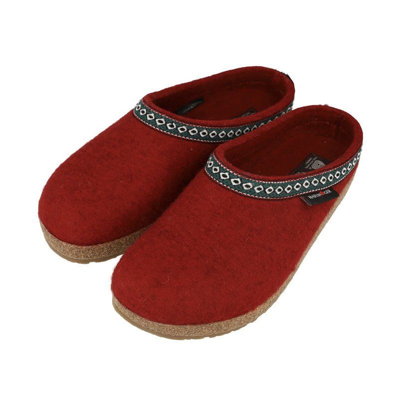 ルームサンダル ルームシューズ スリッパ おしゃれ 室内履き オフィス履き 履きやすい ハフリンガー HL71100105 レッド フランツル 人気・おすすめ｜省スペース設計・旅行向けにおすすめ お得商品 プライバシー配送