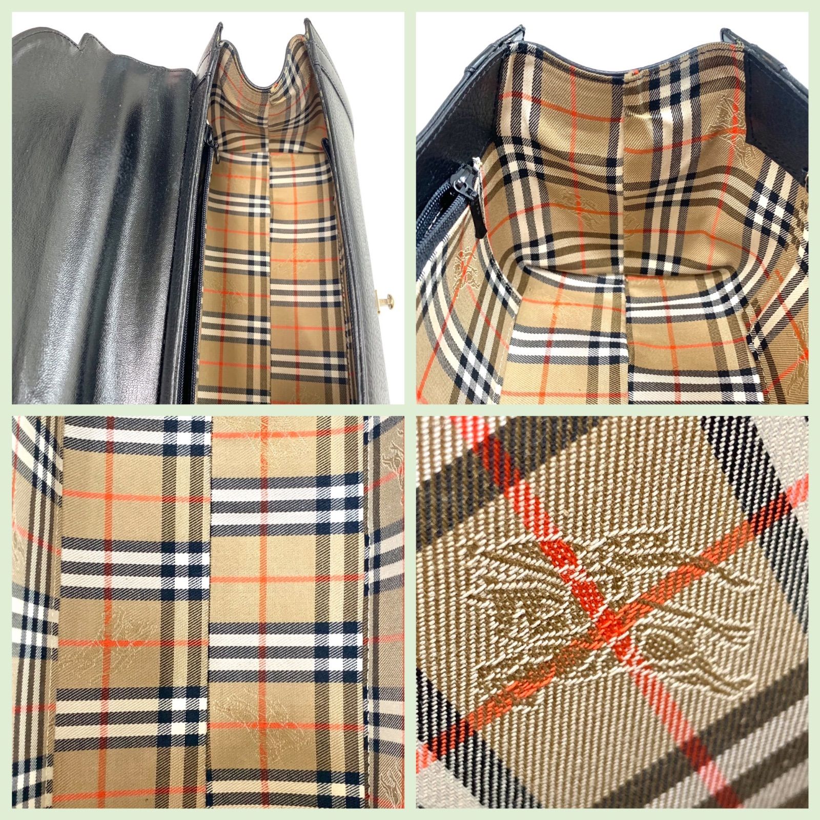 極美品です⭐️ BURBERRY】 バーバリー フォーマル ハンドバッグ ミニ 