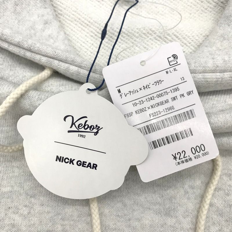 527【美品】ケボズ　ニックギアコラボ　刺繍ロゴ　ビッグロゴ　レア　パーカー 51BHcNuq9DL.jpg_BO30,255,255,