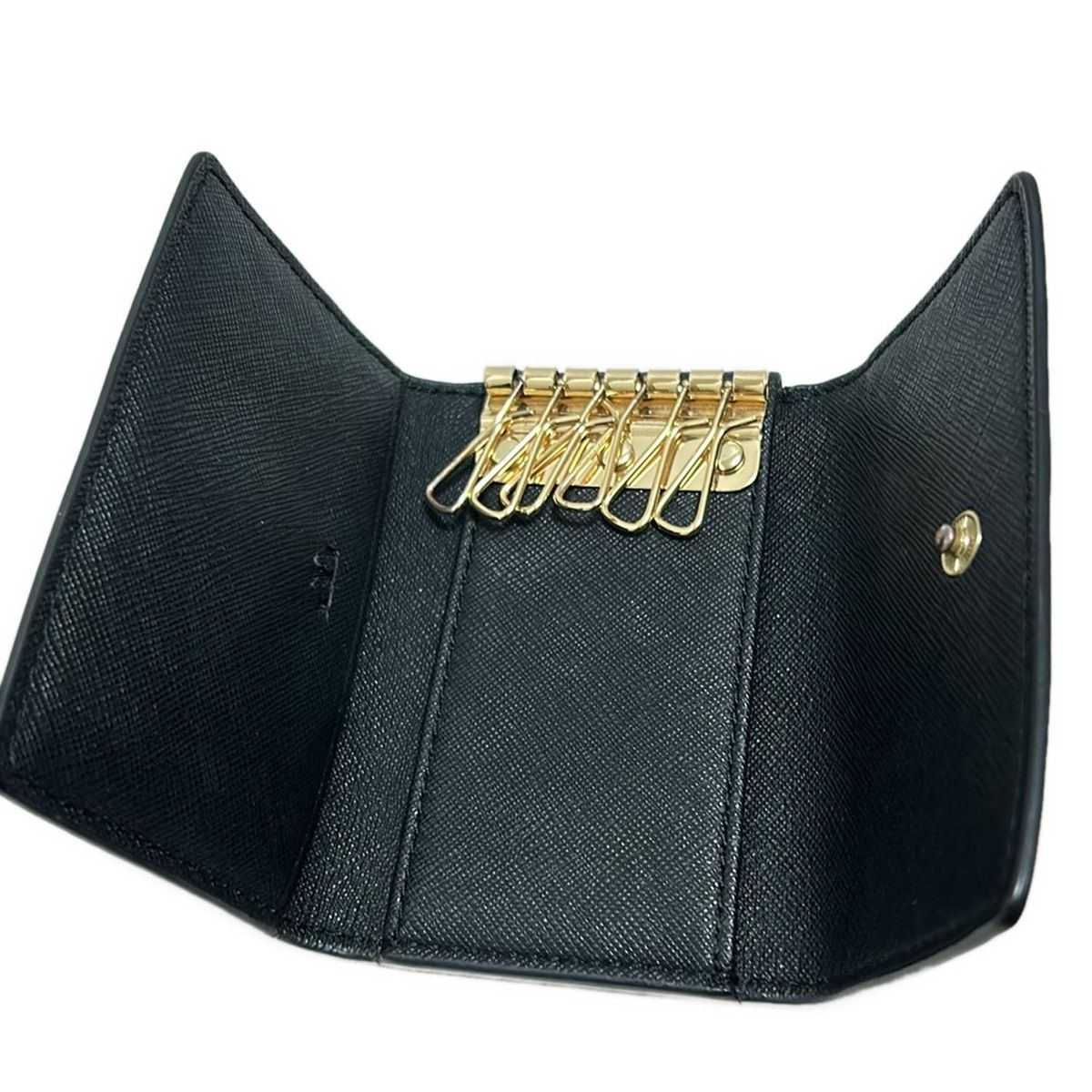 TORY BURCH(トリーバーチ) キーケース 黒 6連フック レザー