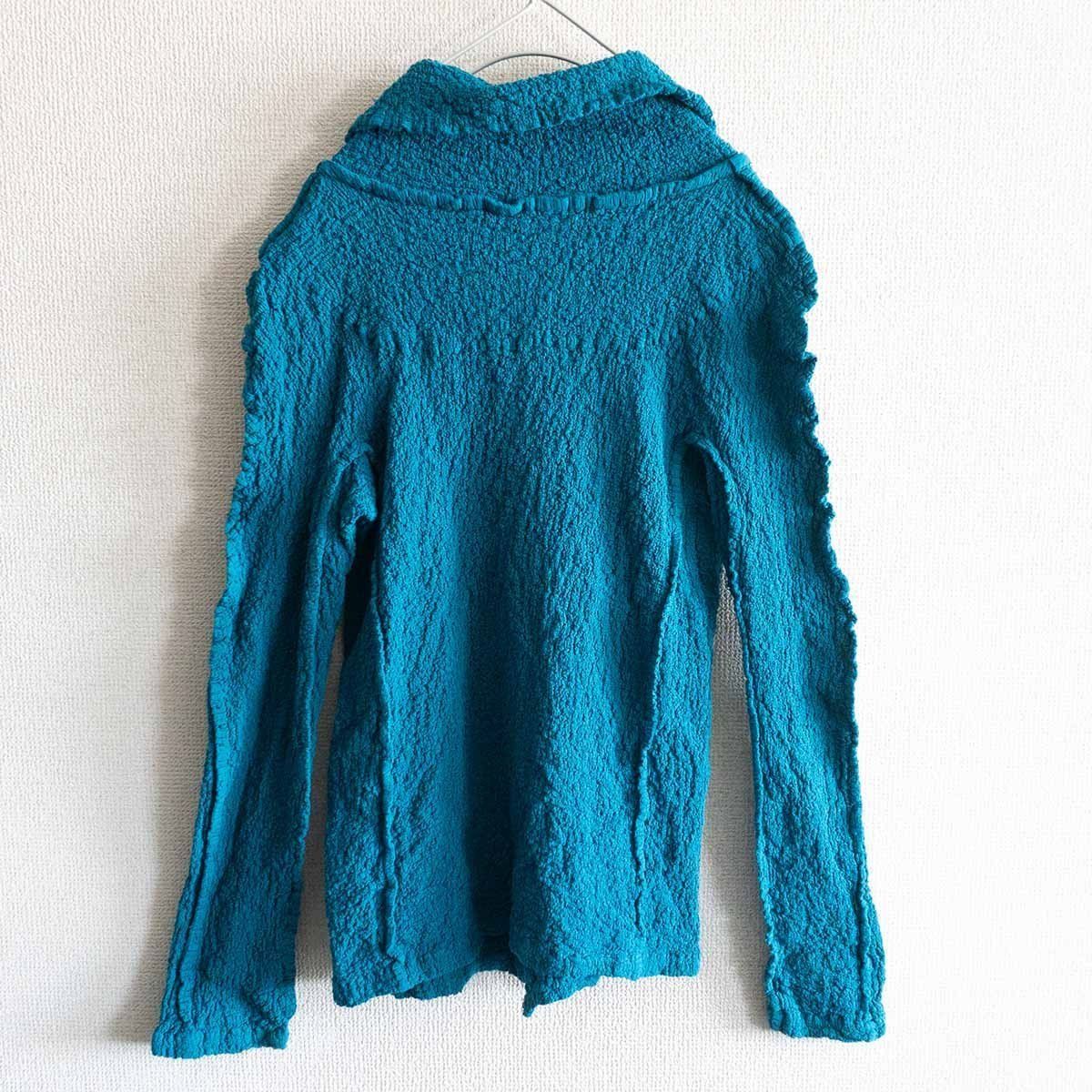 美品】me ISSEY MIYAKE 【襟付きしわプリーツ カーディガン】 ミー 