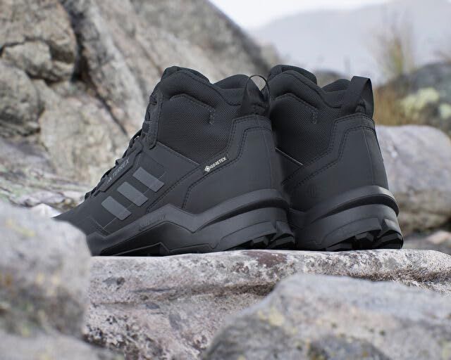 アディダス トレッキングシューズ テレックス AX4 ミッド GORE-TEX ハイキング メンズ コアブラック カーボン グレーフォー HP7401 26.5 cm コアブラック カーボン グレーフォー HP7401 26.5 cm