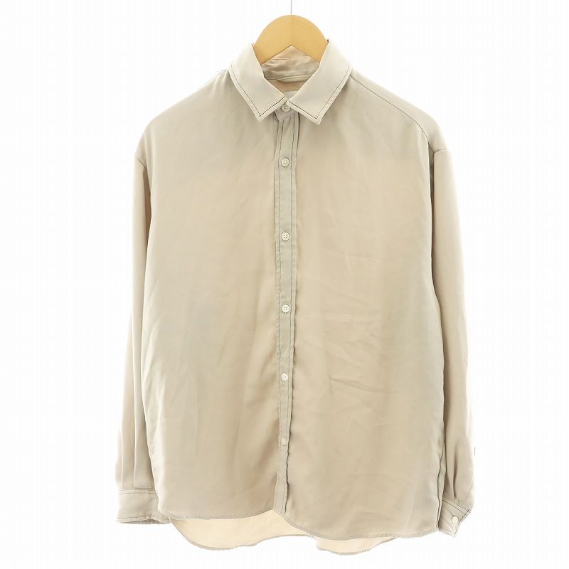 STUDIOUS ベージュ 長袖Tシャツ フリーサイズ ステュディオス STUDIOUS シャツ 長袖 3 ベージュ 108600004