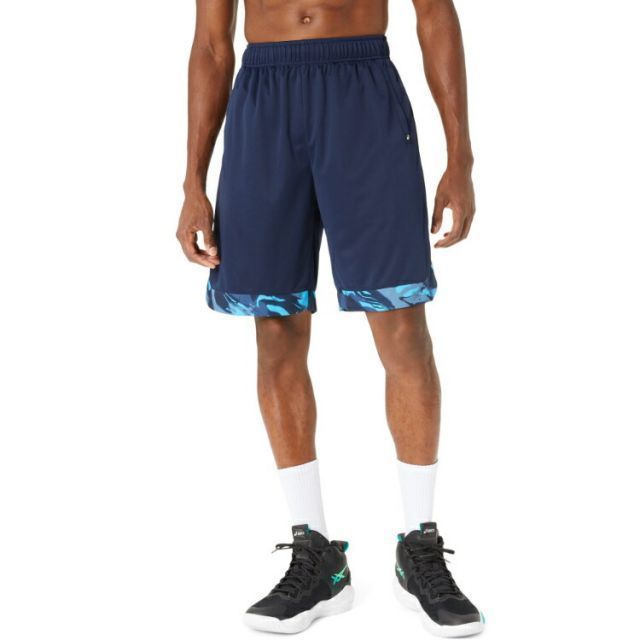 asics アシックス DRY GRAPHIC PRACTICE PANT ミッドナイト XL 2063A304 400 | スポーツ スポーツウェア バスケットボール ドライ グラフィックプラクティスパンツ ウエア パンツ ハーフパンツ 半ズボン ボ