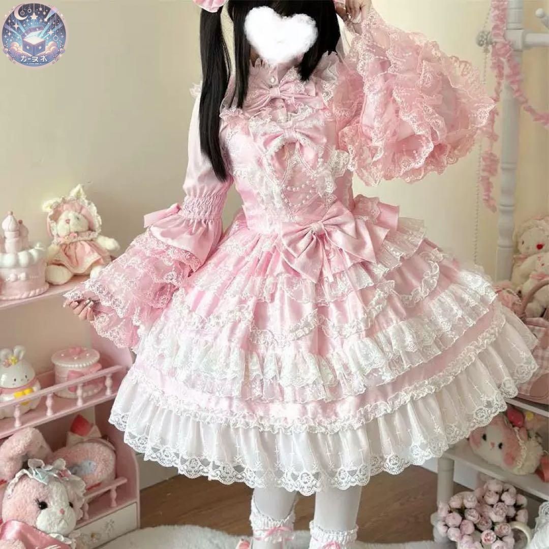 ♥ 女子会にぴったりなロリータファッション ガーリーなジャンパースカート WWW_NOITHATQUANGTHANH_NET