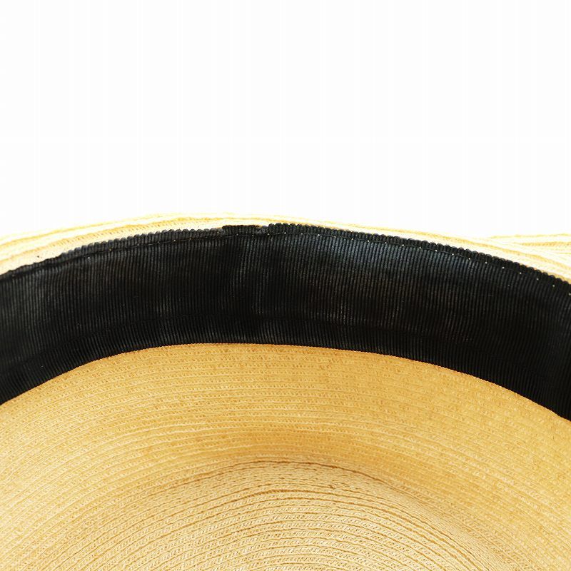 フォクシー FOXEY DAISY LIN ストローハット 麦わら帽子 ベージュ /AN6