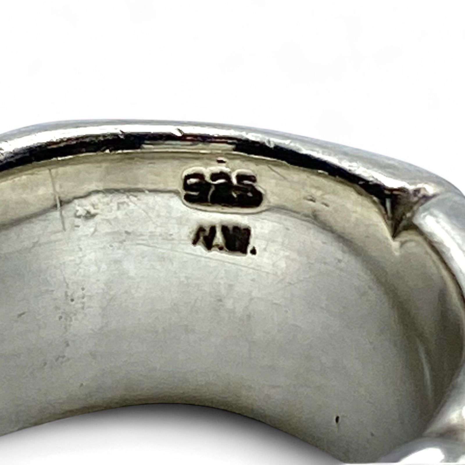 抜群の重厚感】シンプル Silver 925 刻印 80s Vintage Ring シルバー 
