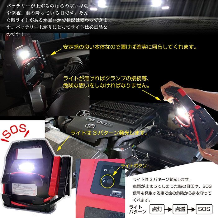 欠品後はリニューアルバージョンへ移行します！ ITO 42000ｍAh 1年保証 マルチ ジャンプスターター 12V 24V リチウム イオン バッテリー 車 L1416 42000 大容量 88HOUSE ハチハチハウス