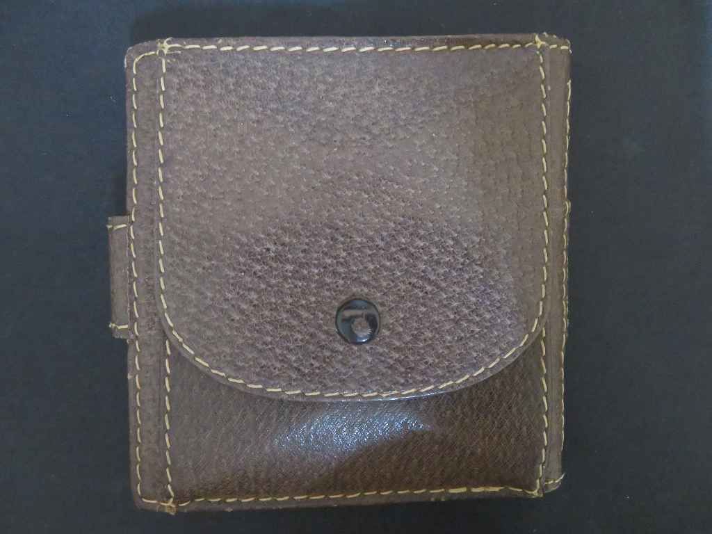 BJK2☆グッチ/GUCCI シェリーライン GG柄 二つ折り 財布 オールド