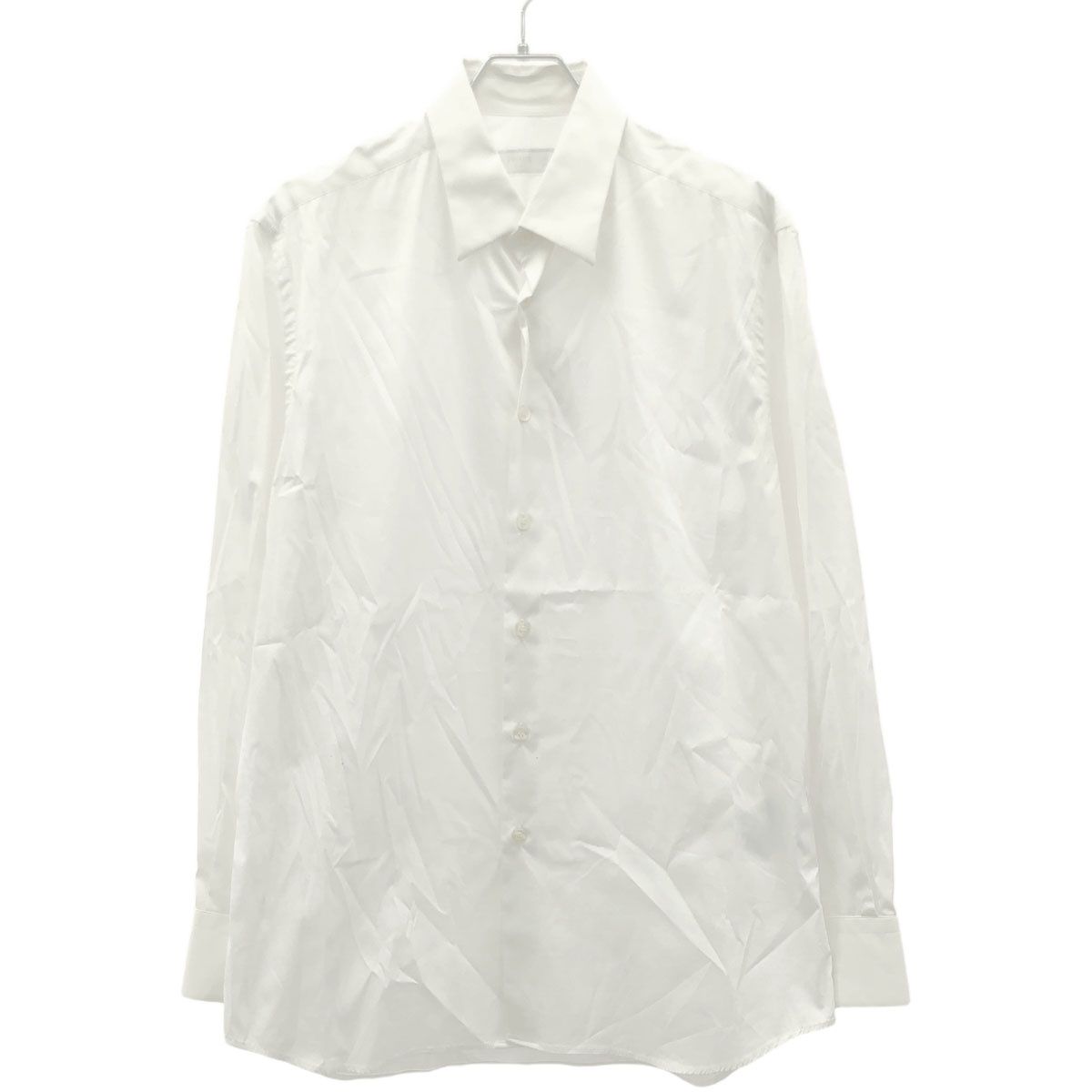 PRADA プラダ 2021年 ストレッチ長袖シャツ UCM669 ホワイト 41