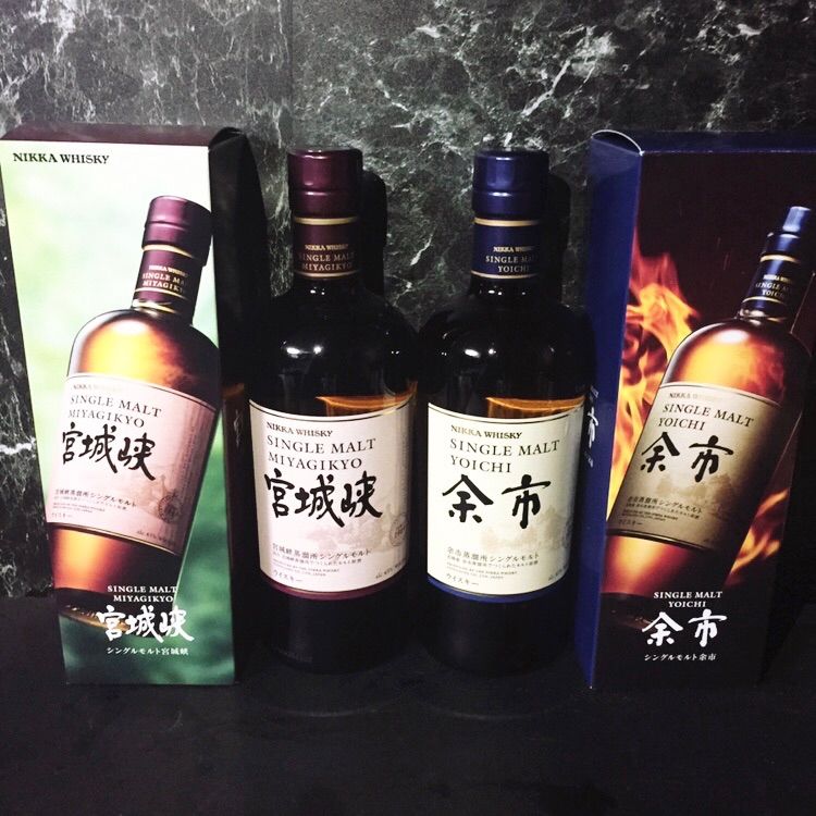 同梱可能】宮城峡 余市 箱付 2本セット シングルモルトウイスキー 響