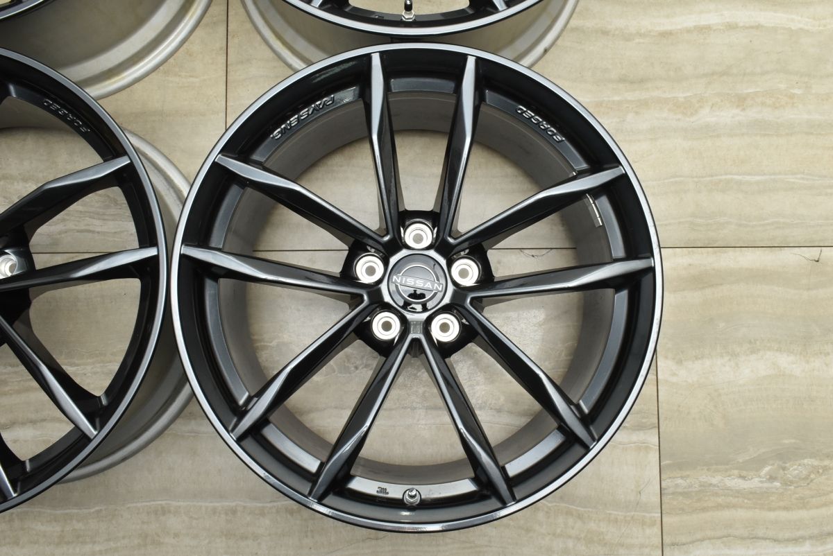 新車外し RAYS製 鍛造】ニッサン フェアレディZ RZ34 純正 19in 9.5J + 