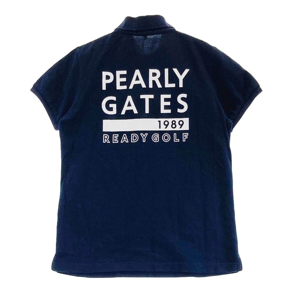 サイズ：1 PEARLY GATES パーリーゲイツ 半袖ポロシャツ ネイビー系