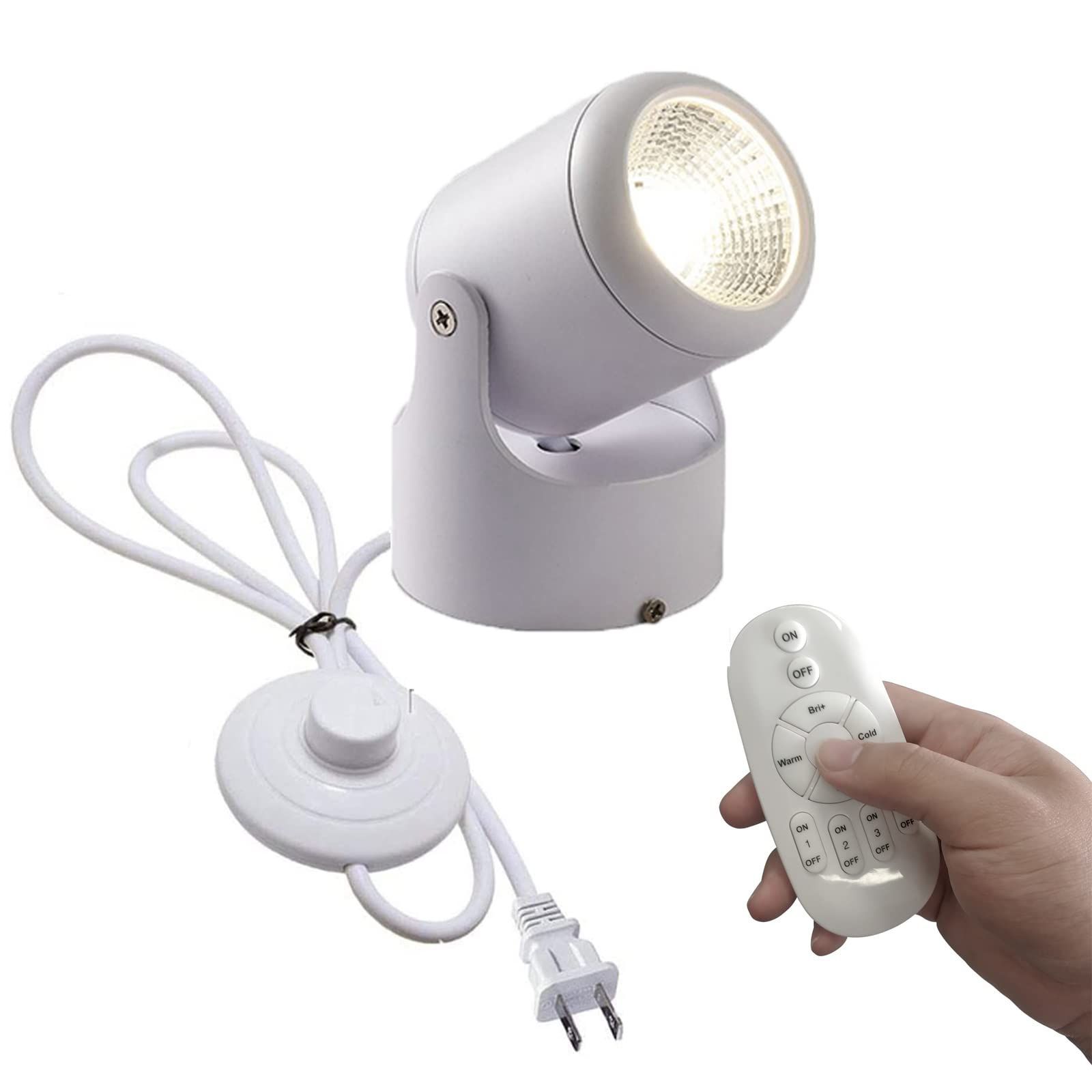 【新着商品】角度調節可 フットスイッチ付き 屋内用 壁 コンセント式 天井 展示 スポットライト 撮影 角度調節可能 ステージライト 調光調色可 フロアスタンド照明 屋内用 リモコン付き 壁 