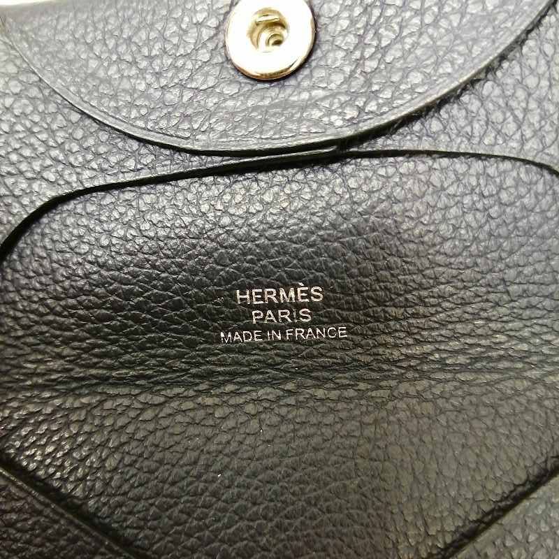 エルメス HERMES バスティア レザー コインケース 紺 ネイビー - メルカリ