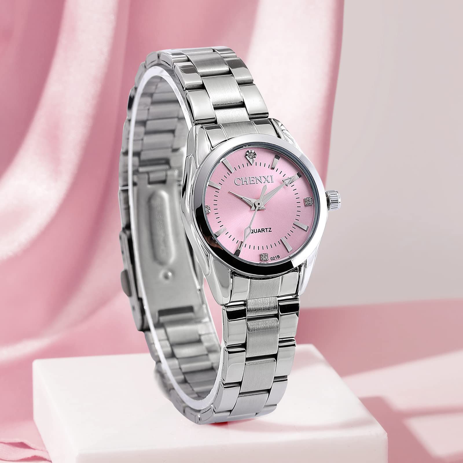 うで時計 おしゃれ ステンレス ベルト アナログ表示 防水腕時計 時計 シンプル クオーツ時計 女性用 カジュアル ファッション ビジネス レディース 仕事 日常通勤 彼女 娘 妻 腕時計 母 お祝い プレゼント